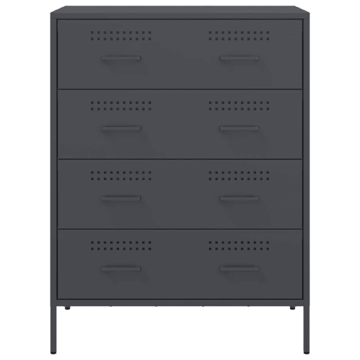 vidaXL Aparador 68x39x89 cm aço antracite vidaXL Aparador 68x39x89 cm aço antracite