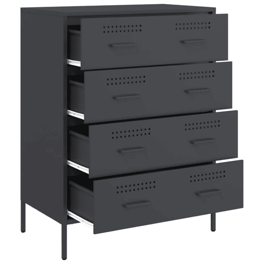 vidaXL Aparador 68x39x89 cm aço antracite vidaXL Aparador 68x39x89 cm aço antracite