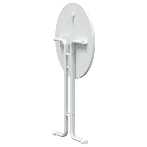 vidaXL Mesa de bar Ø80x110 cm derivados de madeira e aço branco