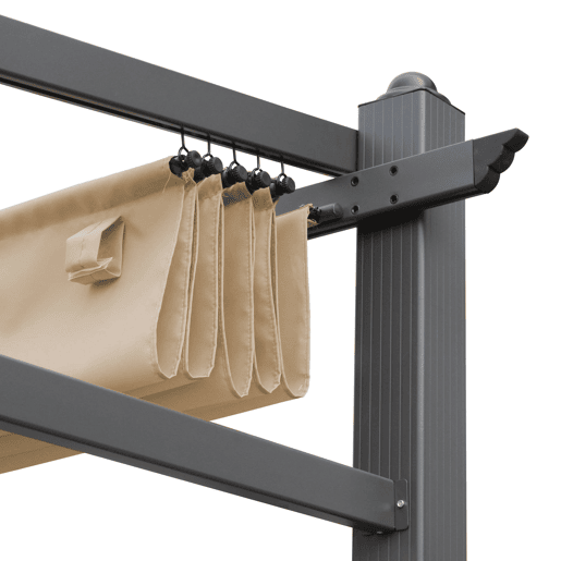 3x4m Murum, cobertura do toldo para pérgola, Cobertura de pérgola Murum, Beige