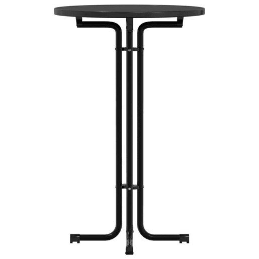 vidaXL Mesa de bar Ø70x110 cm derivados de madeira e aço preto vidaXL Mesa de bar Ø70x110 cm derivados de madeira e aço preto
