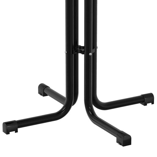 vidaXL Mesa de bar Ø70x110 cm derivados de madeira e aço preto vidaXL Mesa de bar Ø70x110 cm derivados de madeira e aço preto