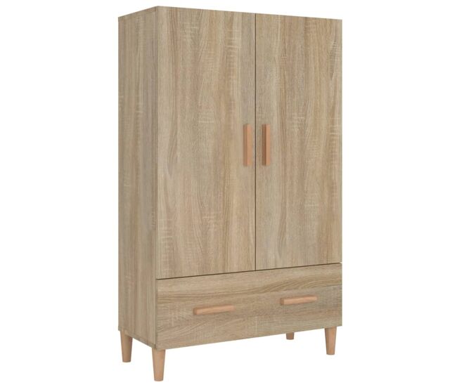 Vidaxl aparador madera contrachapada roble sonoma 70x31x115 cm