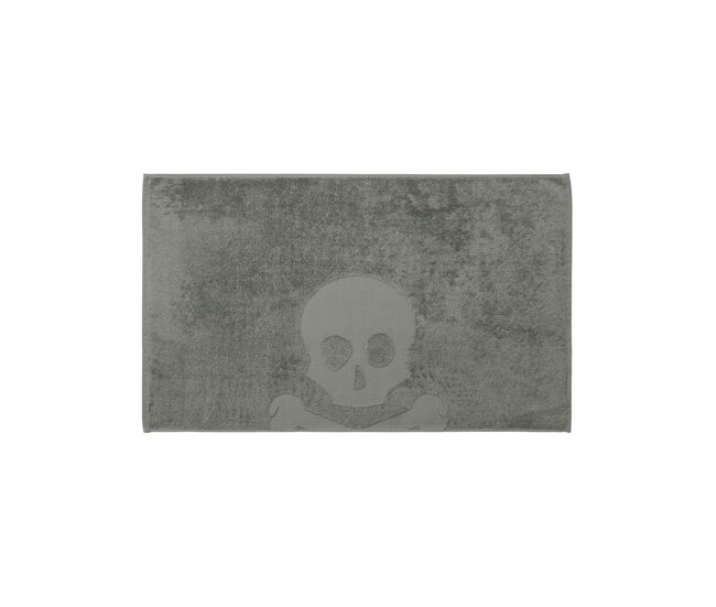 Alfombra de baño calavera 50x80cm 100% algodón verde scalpers home