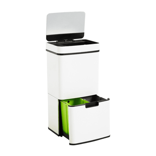 WELL HOME Lixeira 62L (37L+25L) com 2 compartimentos WELL HOME Lixeira 62L (37L+25L) com 2 compartimentos