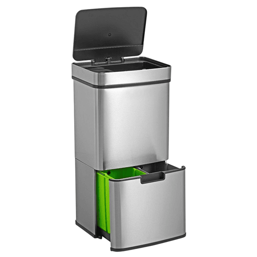 WELL HOME Lixeira 72L (47L+25L) com 2 compartimentos WELL HOME Lixeira 72L (47L+25L) com 2 compartimentos