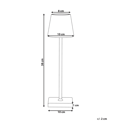 Beliani Candeeiro de mesa BACEIRO Beliani Candeeiro de mesa BACEIRO