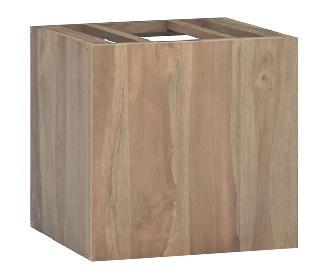 Vidaxl armario de baño de pared madera maciza de teca 46x25,5x40 cm