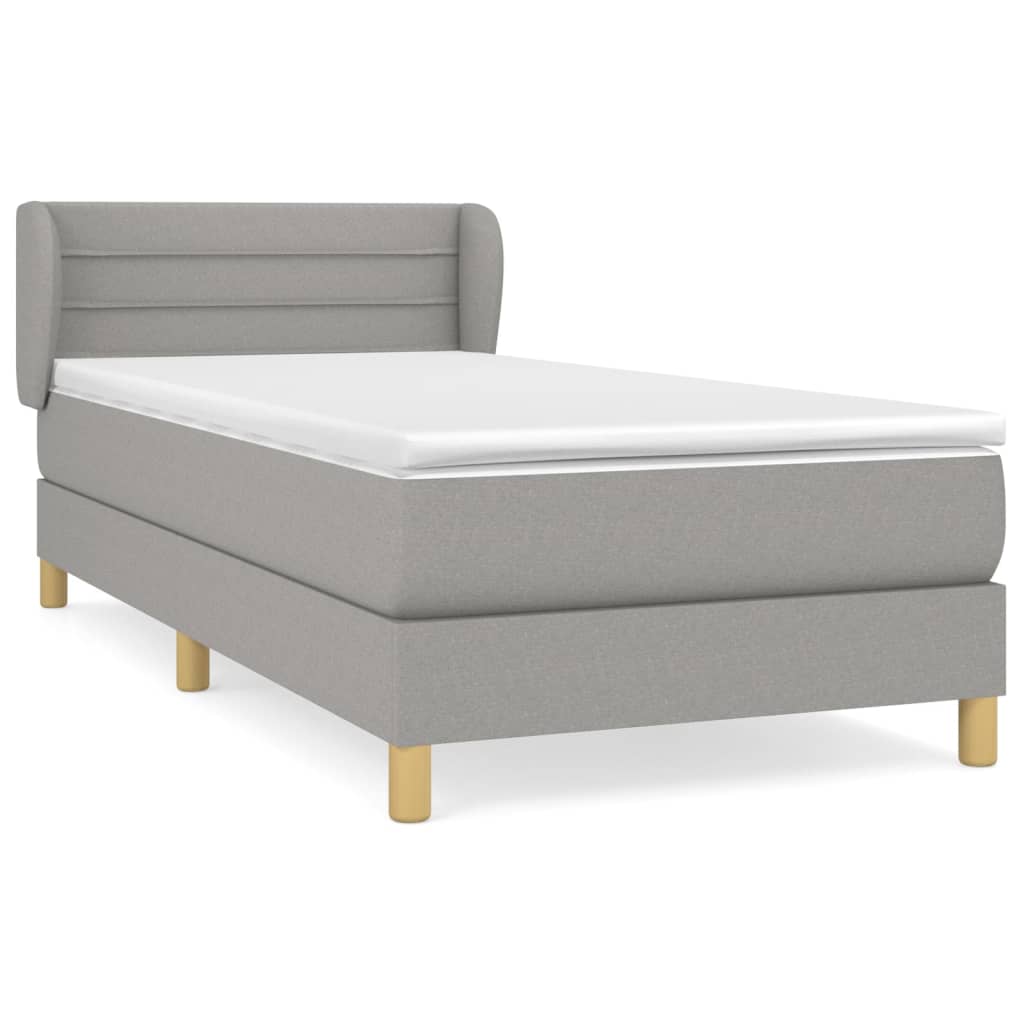 Cama box spring 80x200 Gris