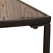 Kit mesa de centro set 2 pzas de madera y metal Kit mesa de centro set 2 pzas de madera y metal Marrón