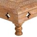 Mesa centro de madera tallada acabado artesanal 33x33 Mesa centro de madera tallada acabado artesanal 33x33 Multicolor