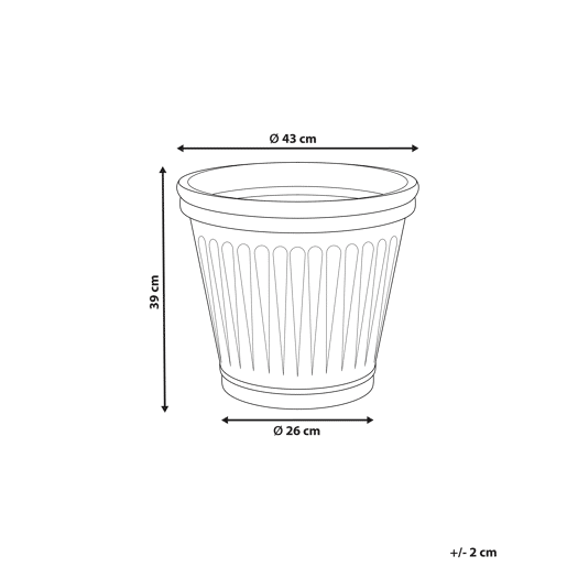 Vaso MAIZE 43 cm Azul Vaso MAIZE 43 cm Azul