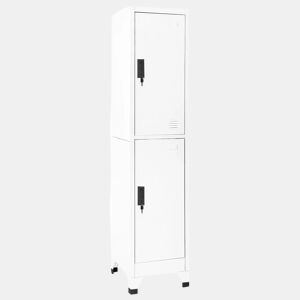vidaXL Cacifo 38x45x180 cm aço branco