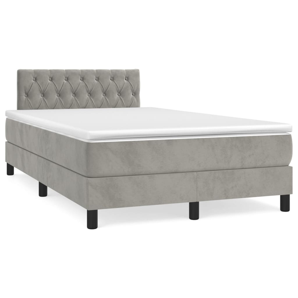 Cama box spring 120x200 Gris