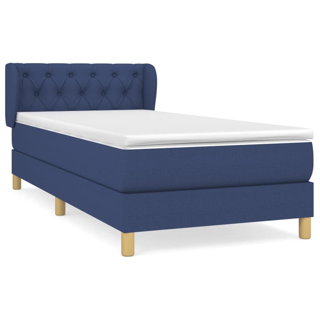 Cama box spring 80x200 Azul
