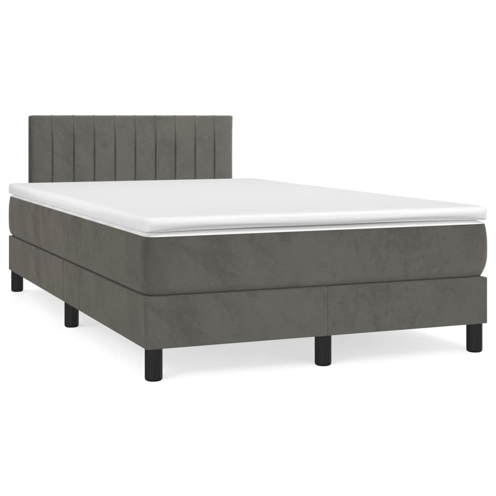 Cama box spring 120x200 Gris Oscuro
