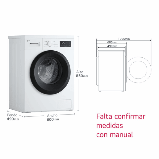Máquina de lavar LG F4A1009NWK.ABWQCES 9 kg