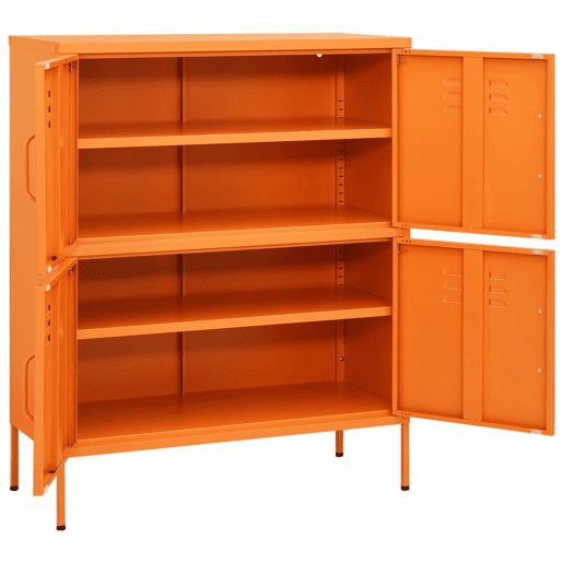 vidaXL Armário de arrumação aço 80x35x101,5 cm laranja vidaXL Armário de arrumação aço 80x35x101,5 cm laranja