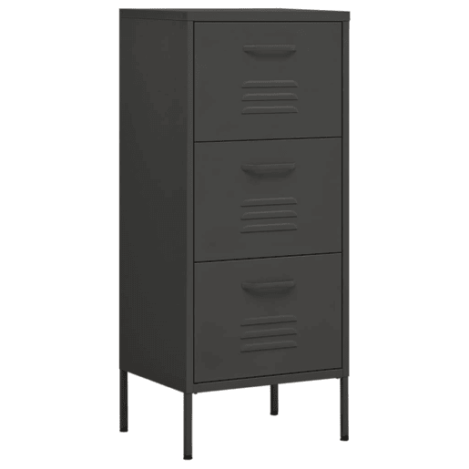 vidaXL Armário de arrumação aço 42,5x35x101,5 cm antracite