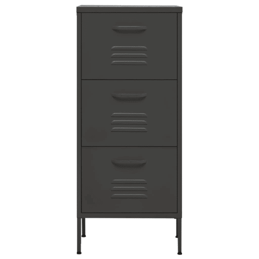 vidaXL Armário de arrumação aço 42,5x35x101,5 cm antracite