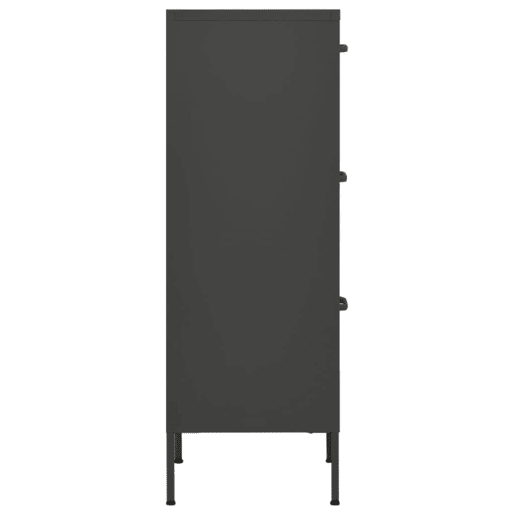vidaXL Armário de arrumação aço 42,5x35x101,5 cm antracite