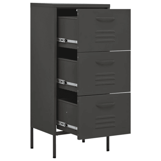 vidaXL Armário de arrumação aço 42,5x35x101,5 cm antracite