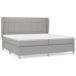 Cama box spring 200x200 Cama box spring 200x200 Gris