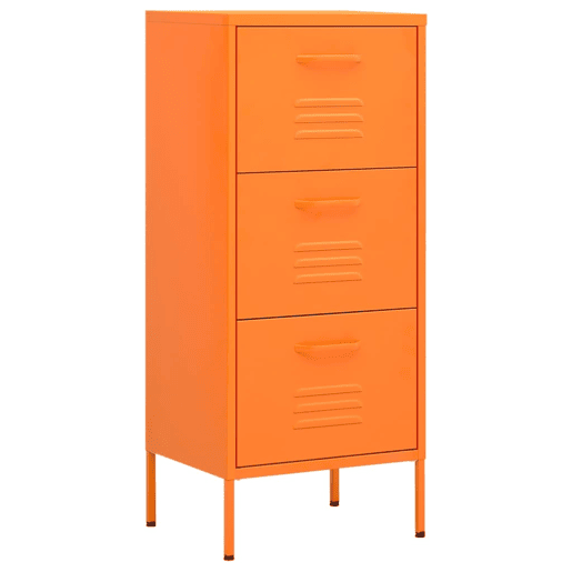 vidaXL Armário de arrumação aço 42,5x35x101,5 cm laranja vidaXL Armário de arrumação aço 42,5x35x101,5 cm laranja