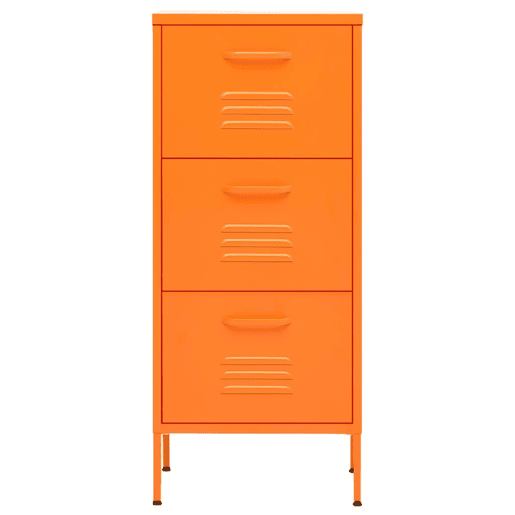 vidaXL Armário de arrumação aço 42,5x35x101,5 cm laranja vidaXL Armário de arrumação aço 42,5x35x101,5 cm laranja