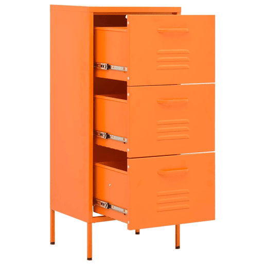 vidaXL Armário de arrumação aço 42,5x35x101,5 cm laranja vidaXL Armário de arrumação aço 42,5x35x101,5 cm laranja
