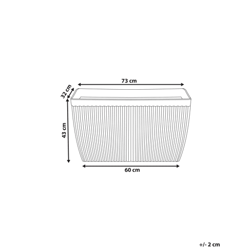Vaso SISAL 73 cm Creme Vaso SISAL 73 cm Creme