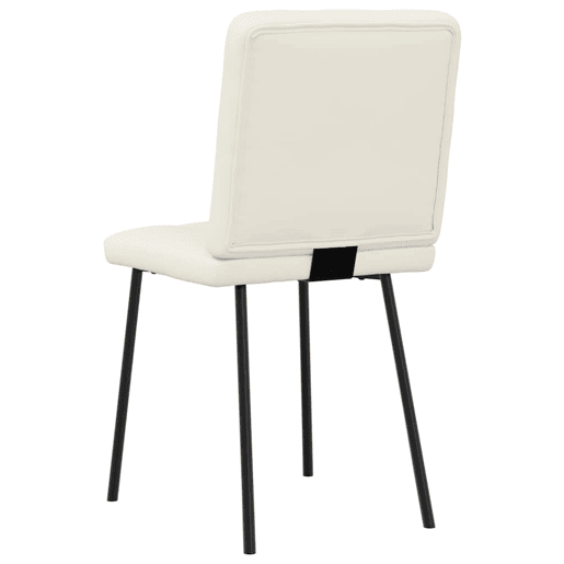 vidaXL Cadeiras de jantar 2 pcs veludo cor creme vidaXL Cadeiras de jantar 2 pcs veludo cor creme