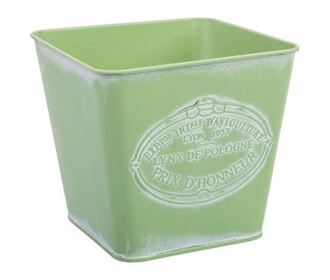 Cesto metalico verde 14,5x13x10,5