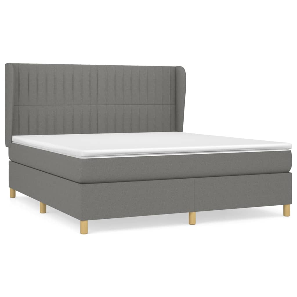 Cama box spring 180x200 Gris Oscuro