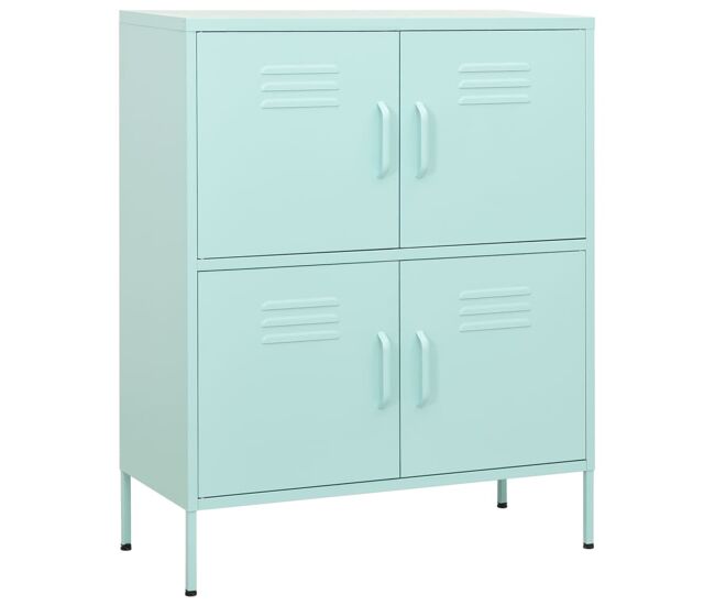 Vidaxl armario de almacenamiento acero verde mint 80x35x101,5 cm
