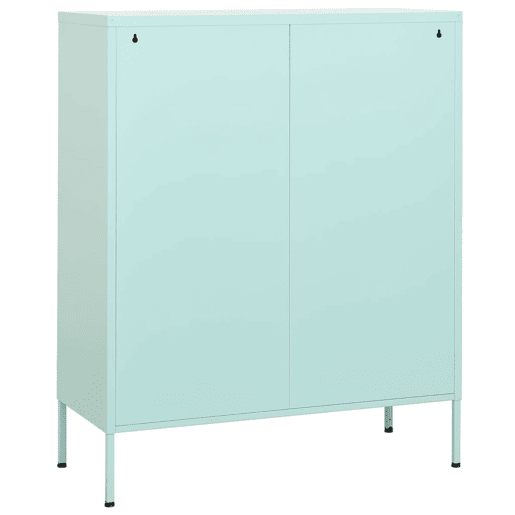 vidaXL Armário de arrumação aço 80x35x101,5 cm verde-hortelã
