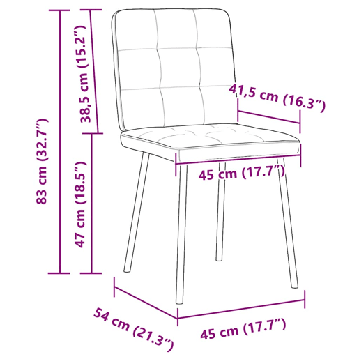 vidaXL Cadeiras de jantar 2 pcs veludo cinzento-claro vidaXL Cadeiras de jantar 2 pcs veludo cinzento-claro