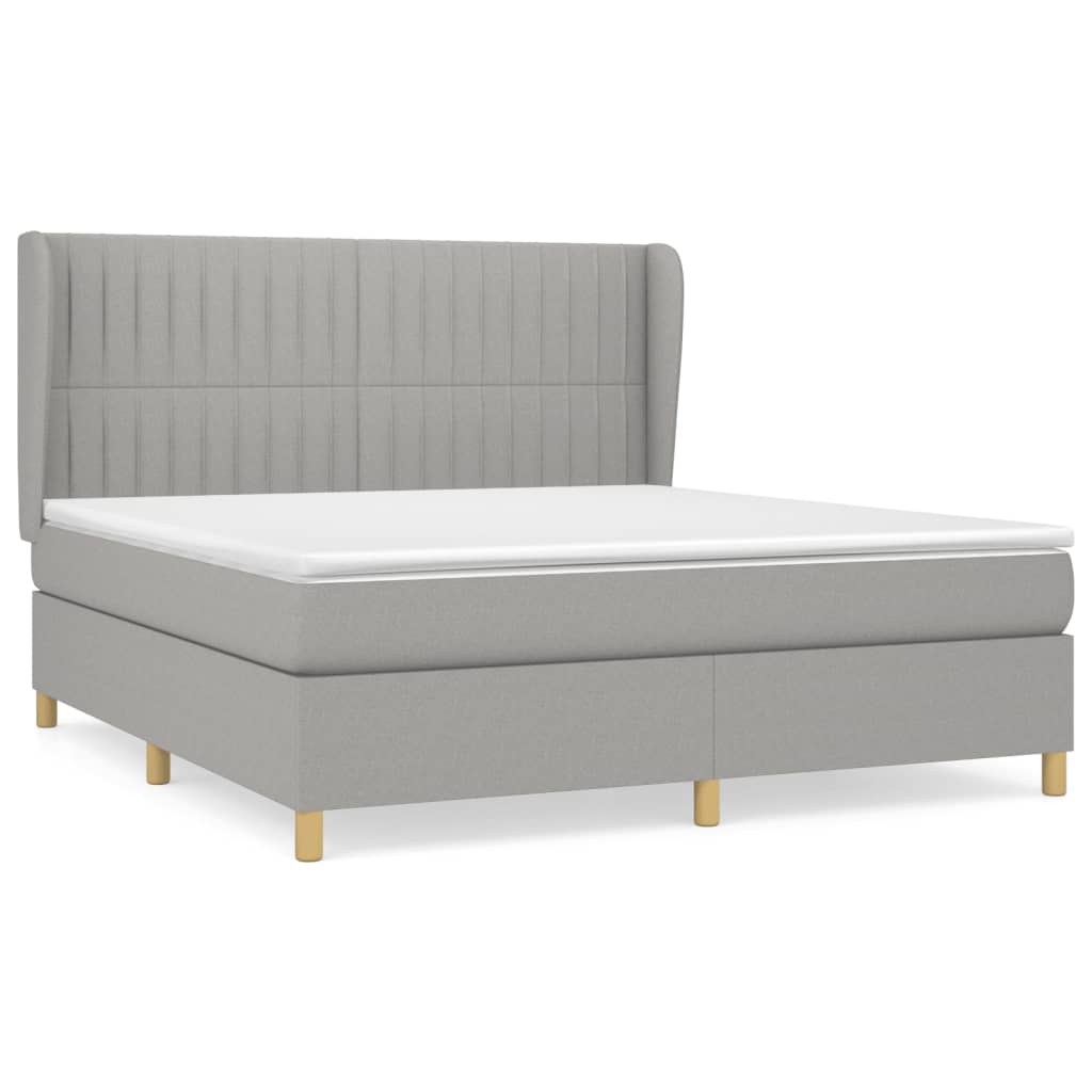 Cama box spring 160x200 Gris