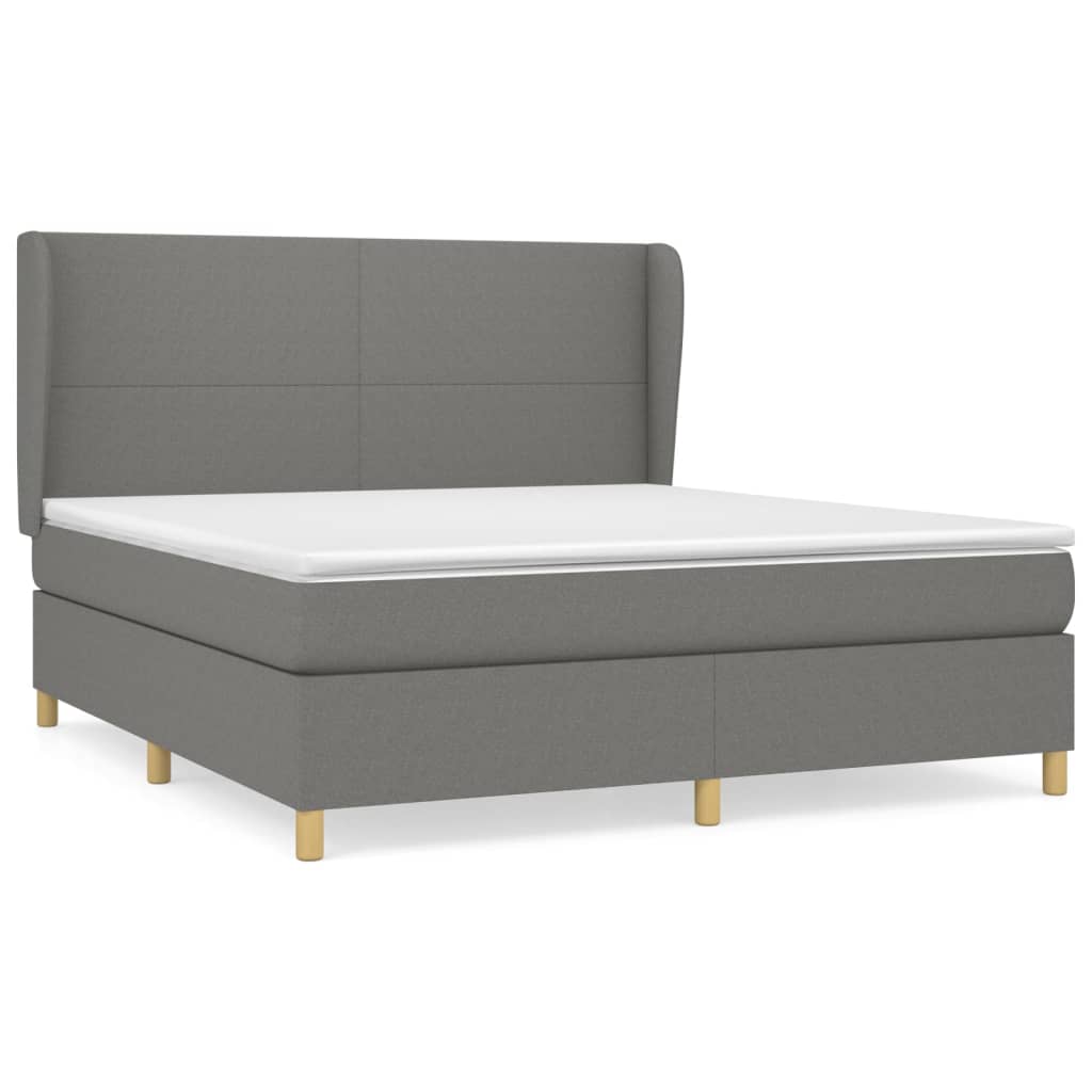 Cama box spring 160x200 Gris Oscuro