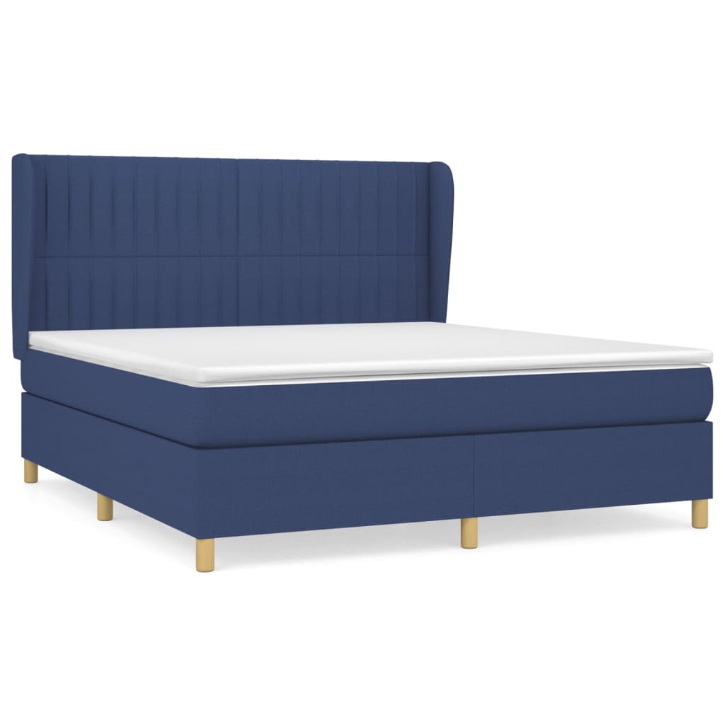 Cama box spring 180x200 Azul