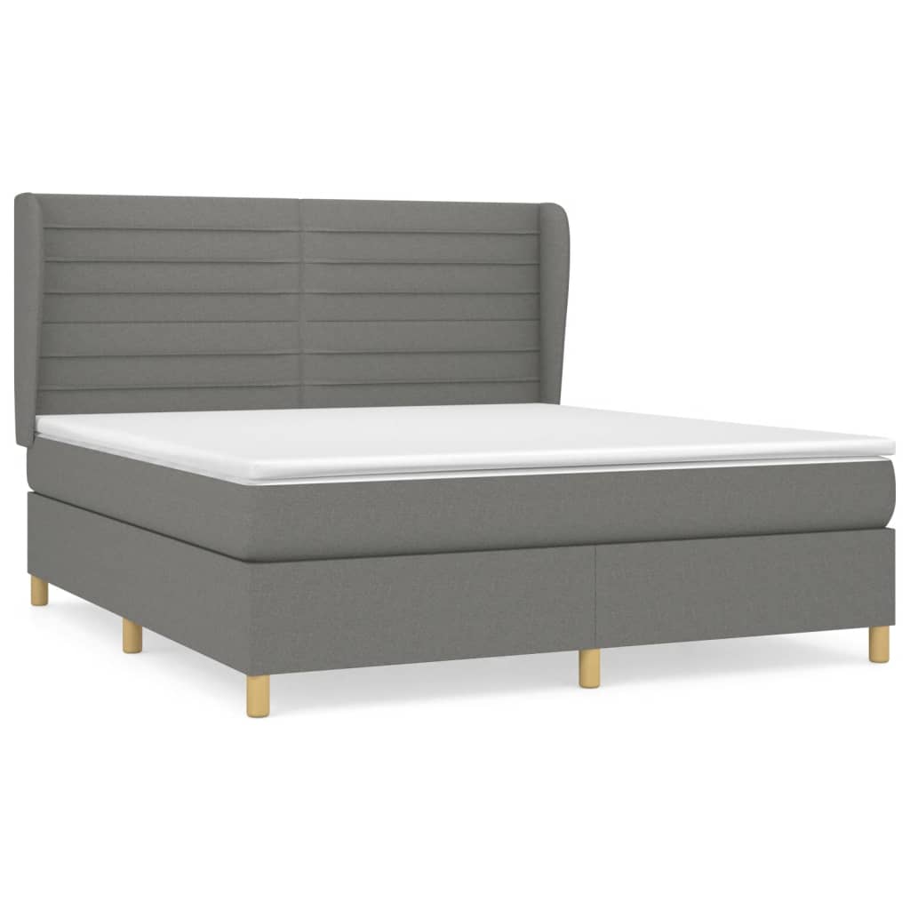 Cama box spring 160x200 Gris Oscuro