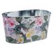 Cesto de metal estampado flores Cesto de metal estampado flores Multicolor