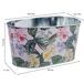Cesto de metal estampado flores Cesto de metal estampado flores Multicolor