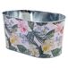 Cesto de metal estampado flores Cesto de metal estampado flores Multicolor