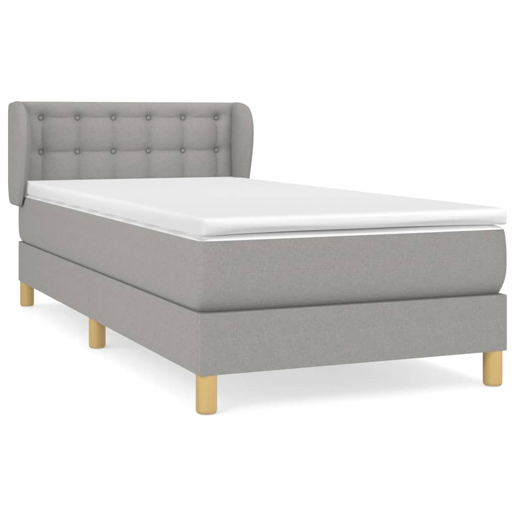 Cama box spring 90x200 Gris
