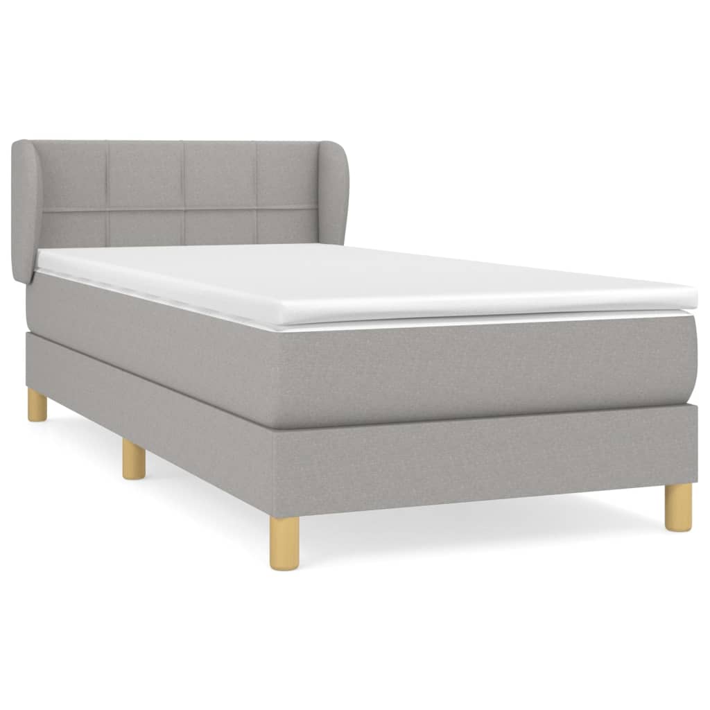 Cama box spring 100x200 Gris