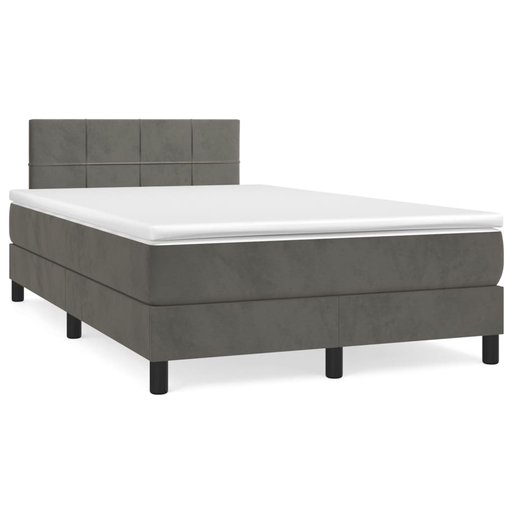Cama box spring 120x200 Gris Oscuro