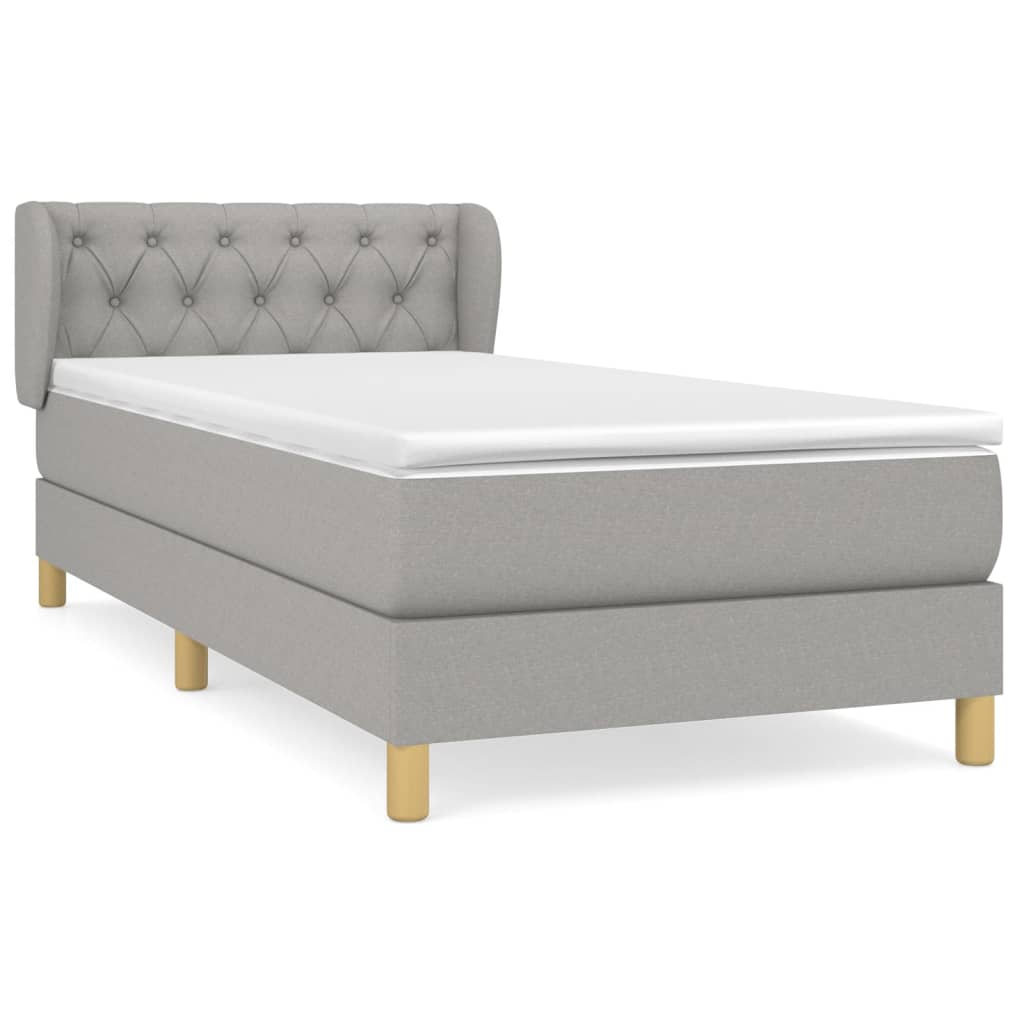 Cama box spring 80x200 Gris
