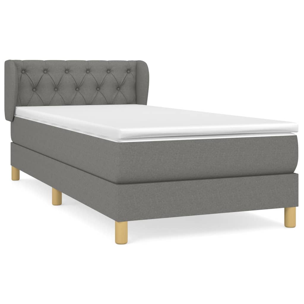 Cama box spring 80x200 Gris Oscuro