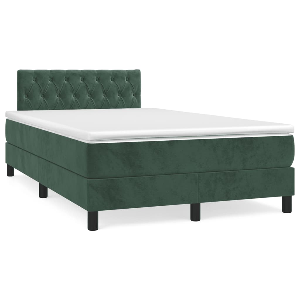 Cama box spring 120x200 Verde